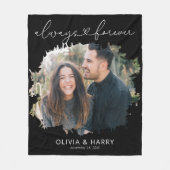 Immer und für immer Ehepaar-Foto Fleecedecke (Vorderseite)