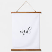 Immer und für immer elegant über dem Bett Wandteppich Mit Holzrahmen (Vorderseite 2)