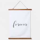 Immer und für immer elegant über dem Bett Wandteppich Mit Holzrahmen (Vorderseite 3)