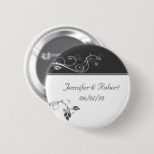Immer und für immer Holzkohle Button (Vorne & Hinten)