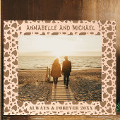 Immer und für immer Liebe Herz, Foto 10x8 Geätzte Rahmen