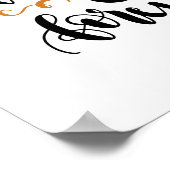 Immer und für immer - Liebe Wall Art Zitat Poster (Ecke)