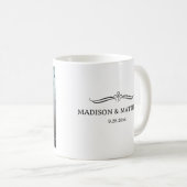 Immer und für immer maßgeschneiderte Hochzeitsstip Kaffeetasse (VorderseiteRechts)