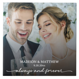 Immer und für immer maßgeschneidertes Hochzeitsfes Fliese