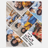 Immer und für immer | Moderne 6 FotoCollage Fleecedecke (Vorderseite)