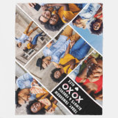 Immer und für immer | Moderne 6 FotoCollage Fleecedecke (Vorderseite)