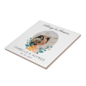 Immer und für immer Personalisierte Hochzeit Fliese (Seite)