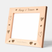 Immer und für immer Personalisierte Romantik Geätzte Rahmen (Links)