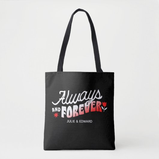 Immer und für immer Personalisierte Tote Tasche (Vorderseite)