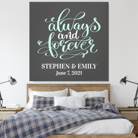 Immer und für immer Pfefferkuppel Jubiläum Leinwanddruck (Insitu (Schlafzimmer))