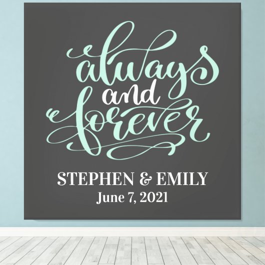 Immer und für immer Pfefferkuppel Jubiläum Leinwanddruck (Insitu (Holzboden))