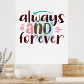 | Immer und für immer Poster (Küche)