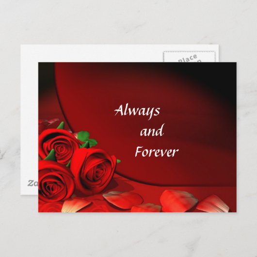 Immer und für immer postkarte (Vorne/Hinten)