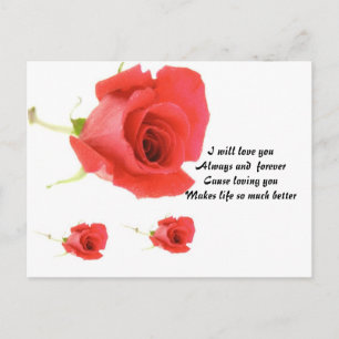 Immer und für immer postkarte