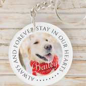 Immer und immer Bleibe in unserem Hearts Pet Memor Schlüsselanhänger
