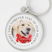 Immer und immer Bleibe in unserem Hearts Pet Memor Schlüsselanhänger (Vorne)