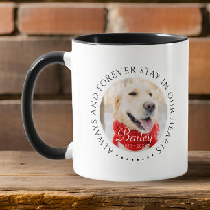 Immer und immer Bleibe in unserem Hearts Pet Memor Tasse