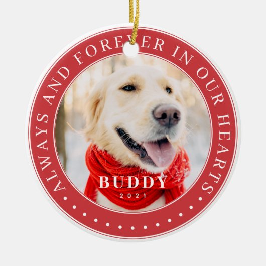 Immer und immer in unserem Foto für Herz-Gedächtni Keramik Ornament (Vorne)