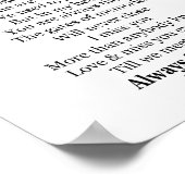 Immer und immer lieben Sie die Mama Poster (Ecke)