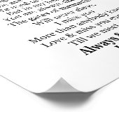 Immer und immer lieben Sie Vater Poster (Ecke)