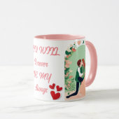 Immer und immer lieben Tasse (VorderseiteRechts)