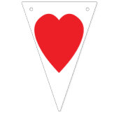 IMMER UND IMMER MEHR ROTE HERZEN WEDDING DECOR WIMPELKETTE (Erste Fahne)