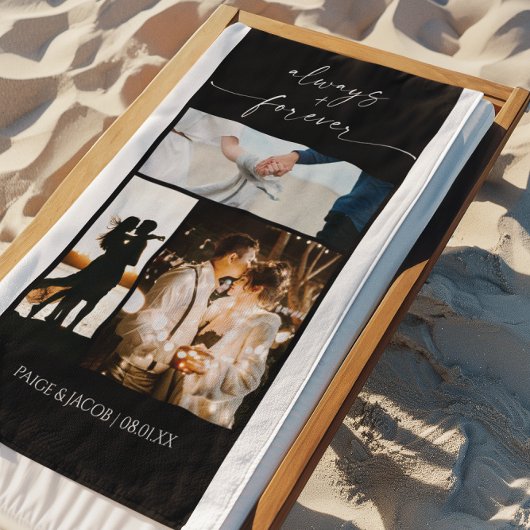 Immer und immer - Moderne Fotocollage Strandtuch