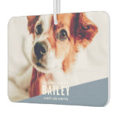 Immer und immer Pet Memorial Modernes Foto Autolufterfrischer (Links)