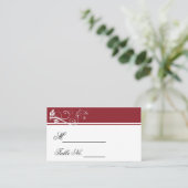 Immer und immer Ruby Wedding Platzkarte (Stehend Vorderseite)