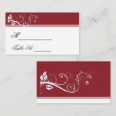 Immer und immer Ruby Wedding Platzkarte (Vorne/Hinten)