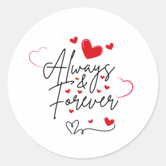 Immer und immer Valentinstag Aufkleber