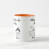 Immer unter demselben Himmel | Freund über große E Tasse (Zentrum)