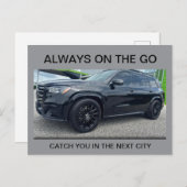 Immer unterwegs postkarte (Vorne/Hinten)