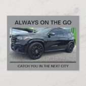 Immer unterwegs postkarte (Vorderseite)