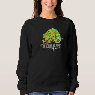 Immer verschiedene Echsen Chamäleons Geckos Reptil Sweatshirt