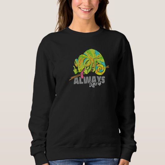 Immer verschiedene Echsen Chamäleons Geckos Reptil Sweatshirt (Vorderseite)