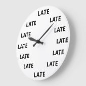 Immer verspätete sonnige Neuheit Große Wanduhr (Winkel)