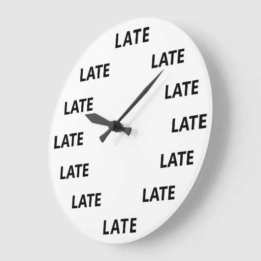 Immer verspätete sonnige Neuheit Große Wanduhr (Winkel)