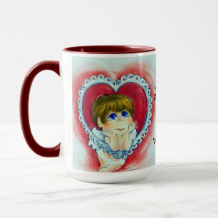 Immer von dir träumen, süße Valentine! Tasse