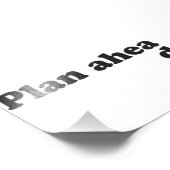 Immer vorausplanen fotodruck (Ecke)