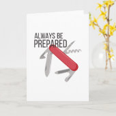 Immer vorbereitet karte (Gelbe Blume)