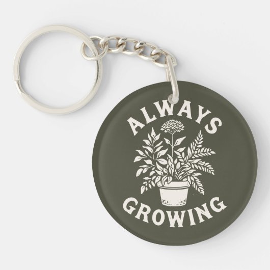 Immer wachsen schlüsselanhänger (Vorderseite)
