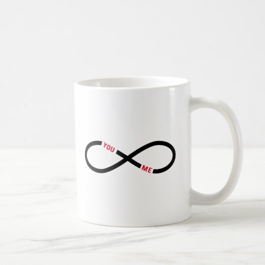 immer währende Liebe, Unendlichkeitszeichen Sie Kaffeetasse (Rechts)