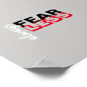 Immer weniger Zitatposter der modernen Typografie Poster (Ecke)