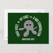 Immer wenn ich dir beim Sprechen zuhöre, bluten mi Postkarte (Vorne/Hinten)