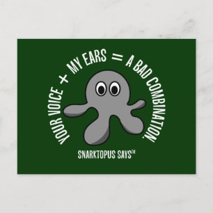 Immer wenn ich dir beim Sprechen zuhöre, bluten mi Postkarte