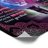 Immer wenn sich U überwältigt Löwe Mama zu Tochter Poster (Ecke)