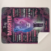 Immer wenn sich U überwältigt Löwe Mama zu Tochter Sherpadecke (Vorderseite (Horizontal))