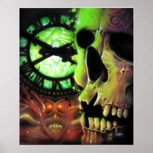 Immer wieder die Uhr beobachten Poster