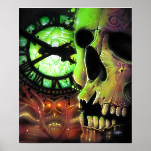 Immer wieder die Uhr beobachten Poster (Vorne)